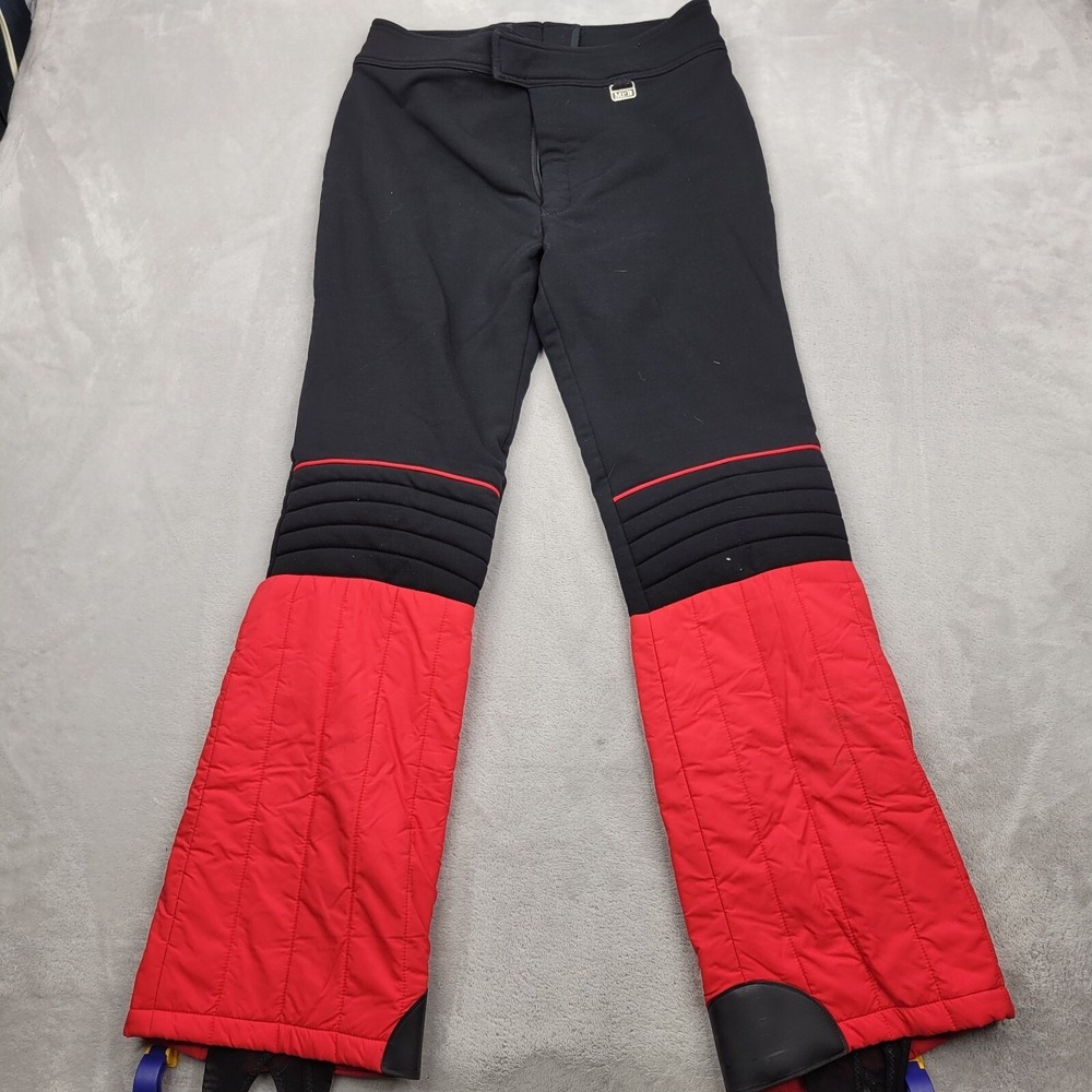Mr D Pants Women 36L Snow Ski Snowboarding Tube Outdoor Bootcut Black Red Ladies